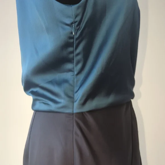Blue Sleeveless Dress Halston Heritage Size 8 - Picture 2 of 12